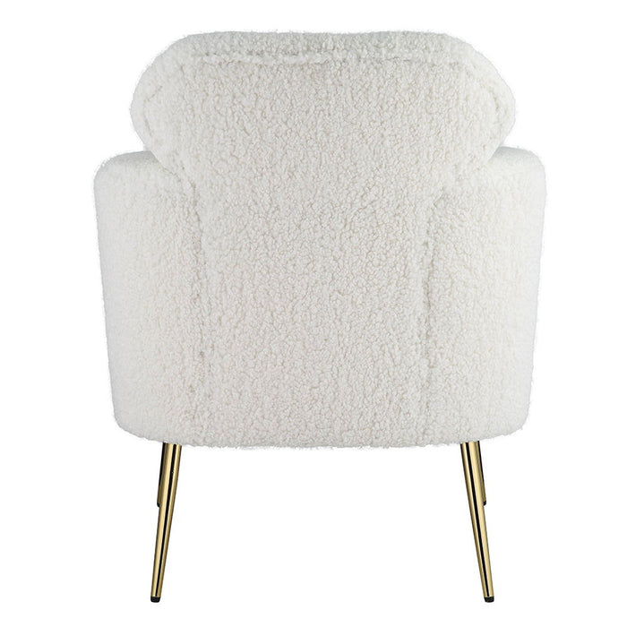 Connock - Accent Chair - White Teddy Sherpa ACME