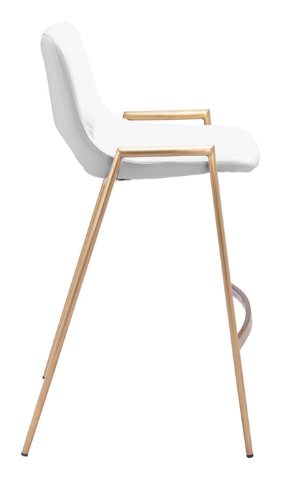 Desi - Counter Stool With Gold Legs (Set of 2) Zuo Modern