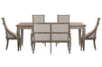 Lancaster - 6 Piece Extendable Rectangular Dining Table Set Magnussen Furniture