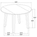 Jackie - 5 Piece Dining Set With Drop Leaf Table And Side Chairs - Dark Coffee Furniture Max