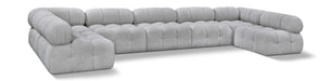 Ames - 7 Piece Boucle Fabric Modular Sectional Meridian Furniture