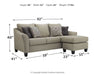 Kestrel - Queen Sofa Chaise Sleeper - Driftwood Ashley®