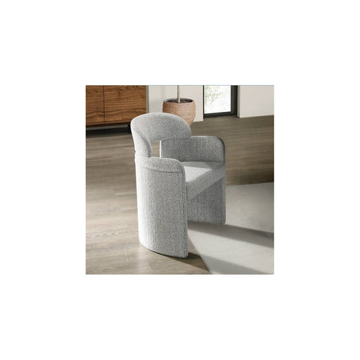 Kyree - Arm Chair (Set of 2) - Ivory / Gray Acme
