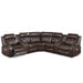 Power Motion Reclining Sectional Set With Console Home Essentials