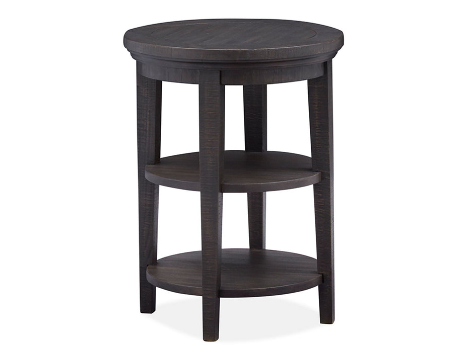 Westley Falls - Round Accent End Table - Graphite Magnussen Furniture