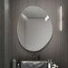 Asymmetrical Bathroom Wall Mirror - Silver Daily Nest