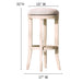 Backless Swivel Stool With Upholstered Seat Home Essentials