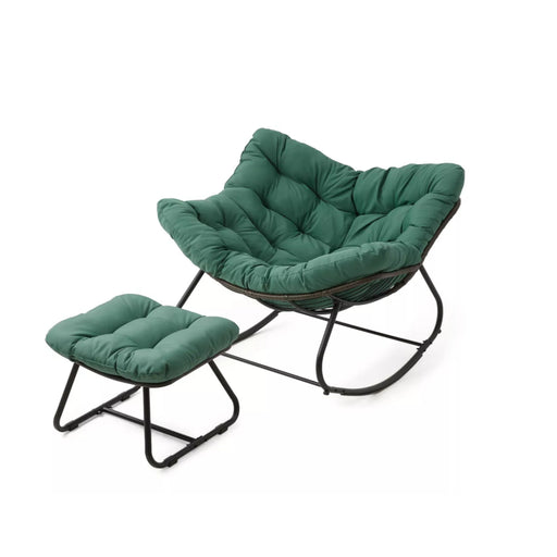 Egg Rocking Chair With Ottoman Home Essentials