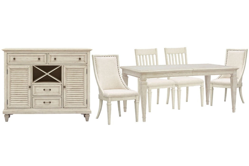 Newport - 6 Piece Extendable Rectangular Dining Table Set Magnussen Furniture