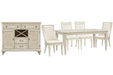 Newport - 6 Piece Extendable Rectangular Dining Table Set Magnussen Furniture