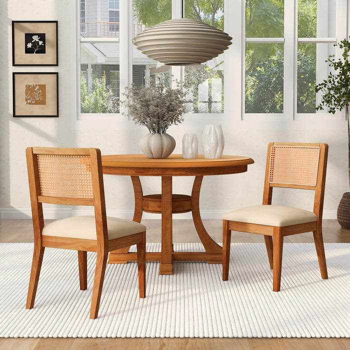 Compact Ergonomic Upholstered Side Chairs (Set of 2) Home Essentials