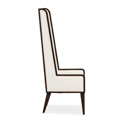 Belmont Place - Desk Chair - White / Dark Brown Michael Amini