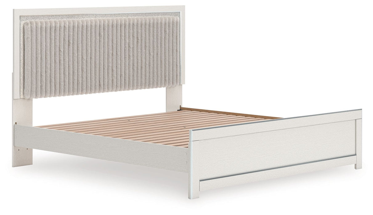 Zuraleus - Upholstered Panel Platform Bed With Roll Slats Signature Design by Ashley®