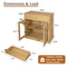 Modern Sideboard Cabinet With 1 Drawer And 2 Arched Doors Home Essentials
