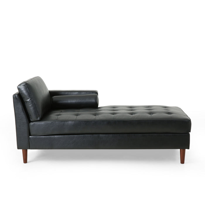 Chaise Lounge - Black - Wood