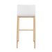 Mara - Contemporary Upholstered Barstool (Set of 2) Lumi Source