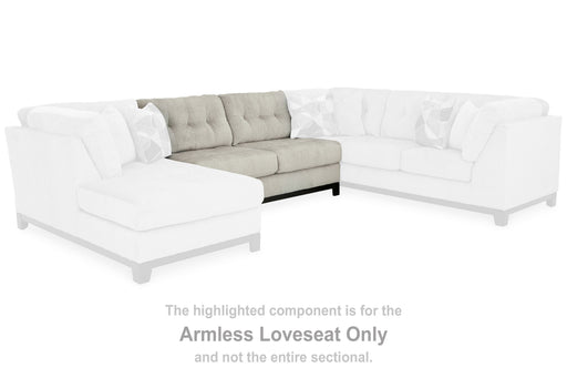 Maxon Place - Armless Loveseat - Stone Benchcraft®