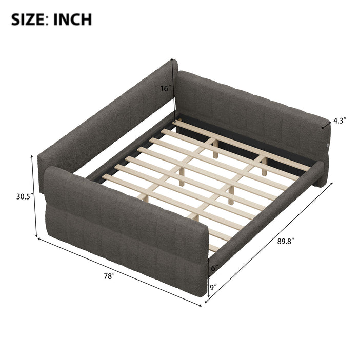 Upholstered Platform Bed With USB Charging Dreamland