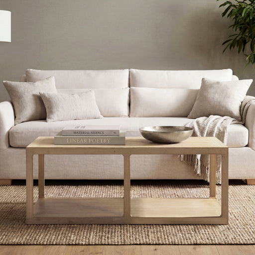 Ellis - Open Frame Coffee Table With Lower Shelf - Natural Jennifer Taylor Home