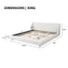 Modern Upholstered Bed Frame With Wingback Headboard Artistry At Home