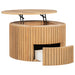 Round Lift Top Coffee Table With Hidden Storage For Living Room Hearth and Haven