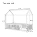 Montessori Floor Bed Frame With House Shape Hearth and Haven
