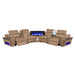 Nova - Sectional With Bluetooth Speaker, LED And Lifting Wine Cabinet Matrix Furniture Group