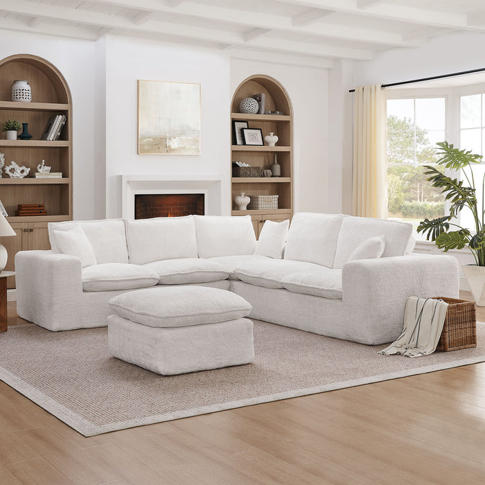 Sectional Sofa With Moveable Ottoman Home Essentials