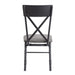 Edina - Side Chair (Set of 2) - Gray Fabric, Oak & Sandy Black ACME