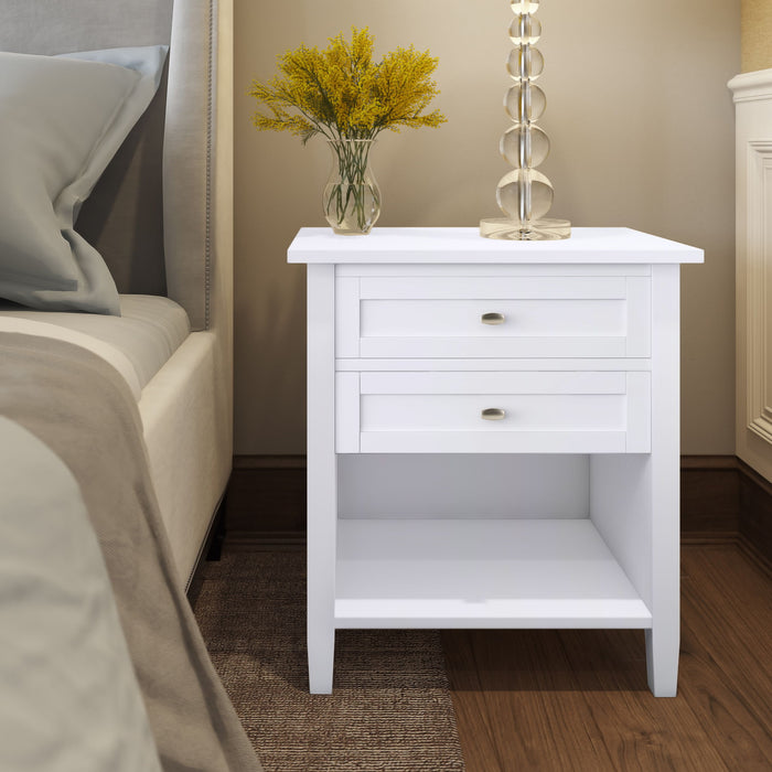 Warm Shaker - Handcrafted Bedside Table Simpli-Home
