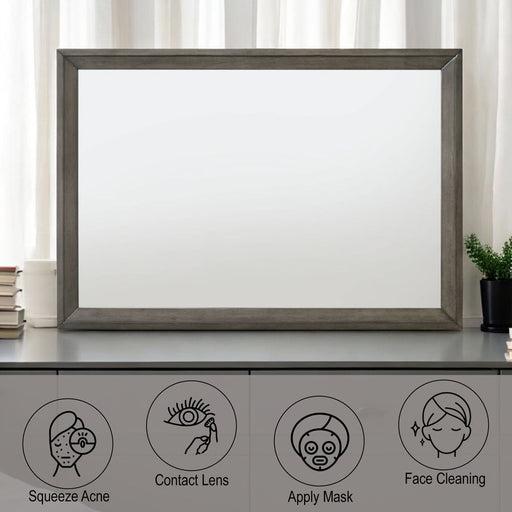 Escher - Mirror - Gray Oak ACME