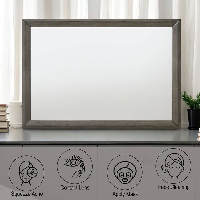 Escher - Mirror - Gray Oak ACME