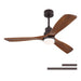 52" Ceiling Fan With LED Light, 3 Adjustable Color Temperatures, Reversible DC Motor For Living Room & Bedroom - Coffee Daily Nest
