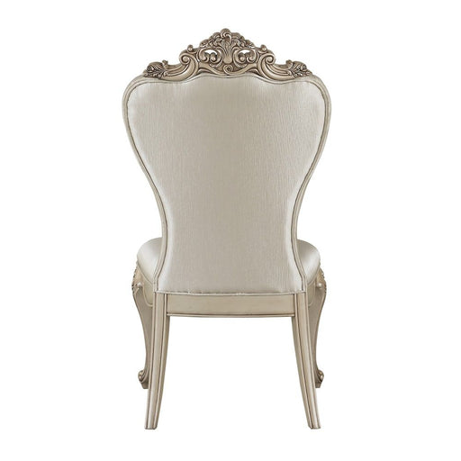 Gorsedd - Side Chair (Set of 2) - Cream Fabric & Golden Ivory ACME