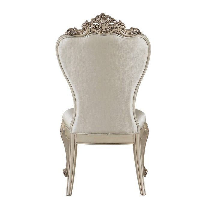 Gorsedd - Side Chair (Set of 2) - Cream Fabric & Golden Ivory ACME