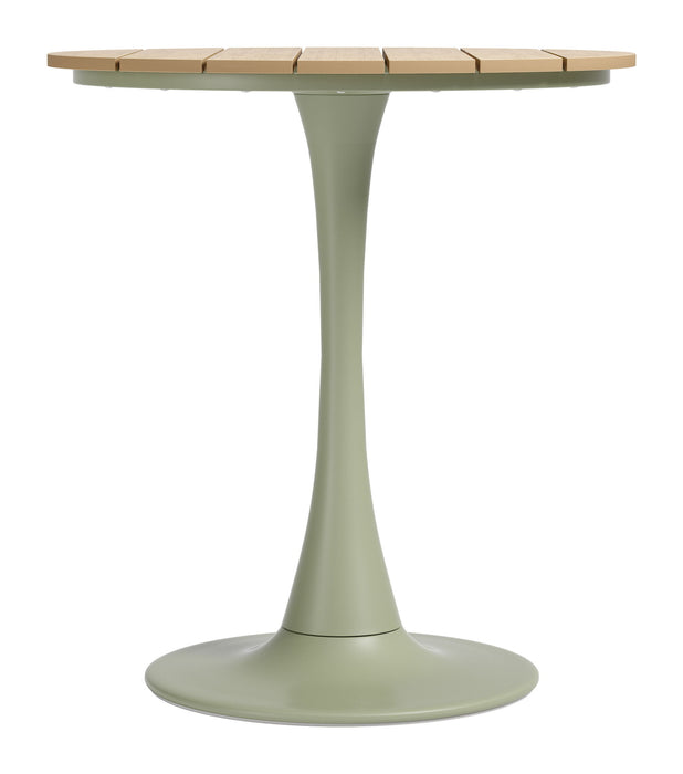Oswego - Bistro Table - Light Brown / Green Zuo Modern