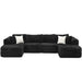 Modular Sectional Sofa, Boneless Couch With 2 Movable Ottomans Hearth and Haven