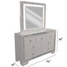1 Piece Dresser With Diamond-Shaped Knob Handles, Bedroom Furniture - Cream Home Essentials