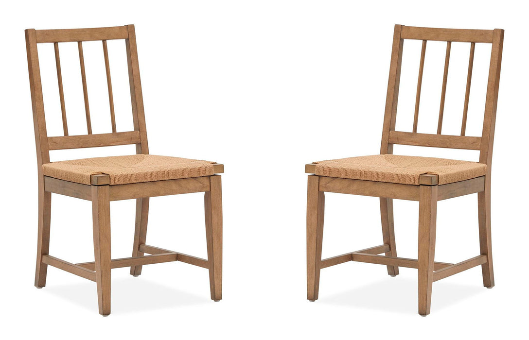 Lindon - Dining Side Chair With Paper Cord Seat (Set of 2) - Light Brown Magnussen Furniture