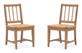 Lindon - Dining Side Chair With Paper Cord Seat (Set of 2) - Light Brown Magnussen Furniture