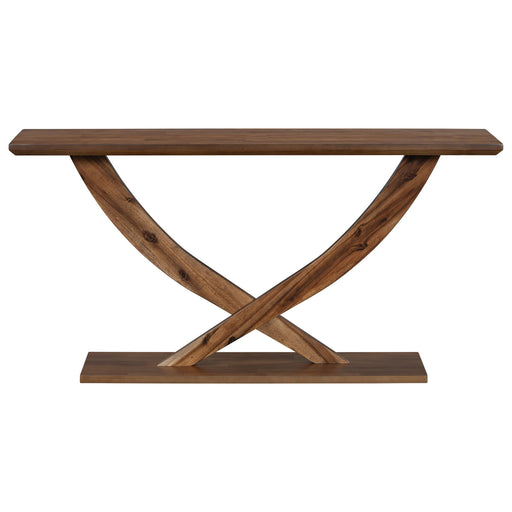 Console Table With Cross Leg Base And Reinforced Support Plate Noble House