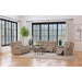 Slater - 3 Piece Upholstered Reclining Sofa Set And Built In Storage - Taupe Furniture Max