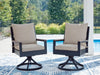 East Beach - Swivel Chair With Cushion (Set of 2) - Blue Signature Design by Ashley®