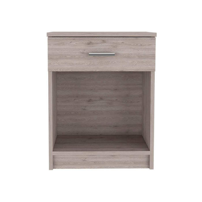 Sophisticated And Stylish Eco Nightstand - Light Gray