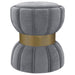 Inez - Round Upholstered Ottoman Furniture Max
