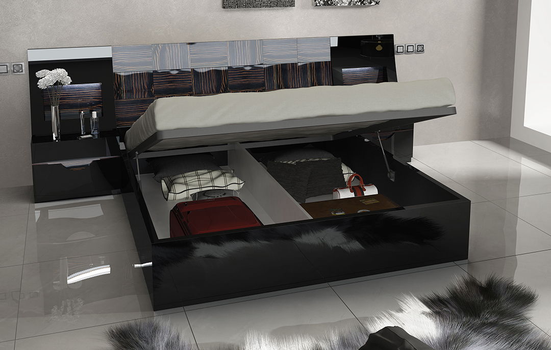 Marbella - Nightstand - Black Garcia Sabate Spain