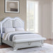 Elegant Bed With Built In Footboard Bench, USB Home Essentials