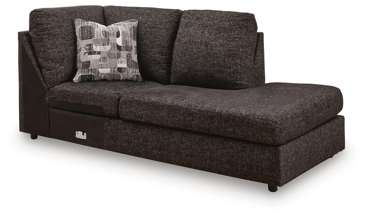 Lentiz - RAF Corner Chaise - Onyx Signature Design by Ashley®