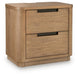 Pamaria - Two Drawer Night Stand - Light Brown Signature Design by Ashley®