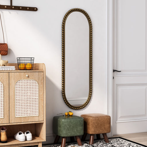 Oval Retro Mirror, Wall Hanging Mirror For Living Room Daily Nest